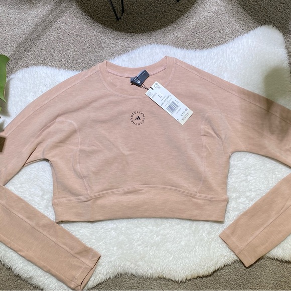 Adidas Stella McCartney TrueStrength Long Sleeve Crop Top - Picture 8 of 8